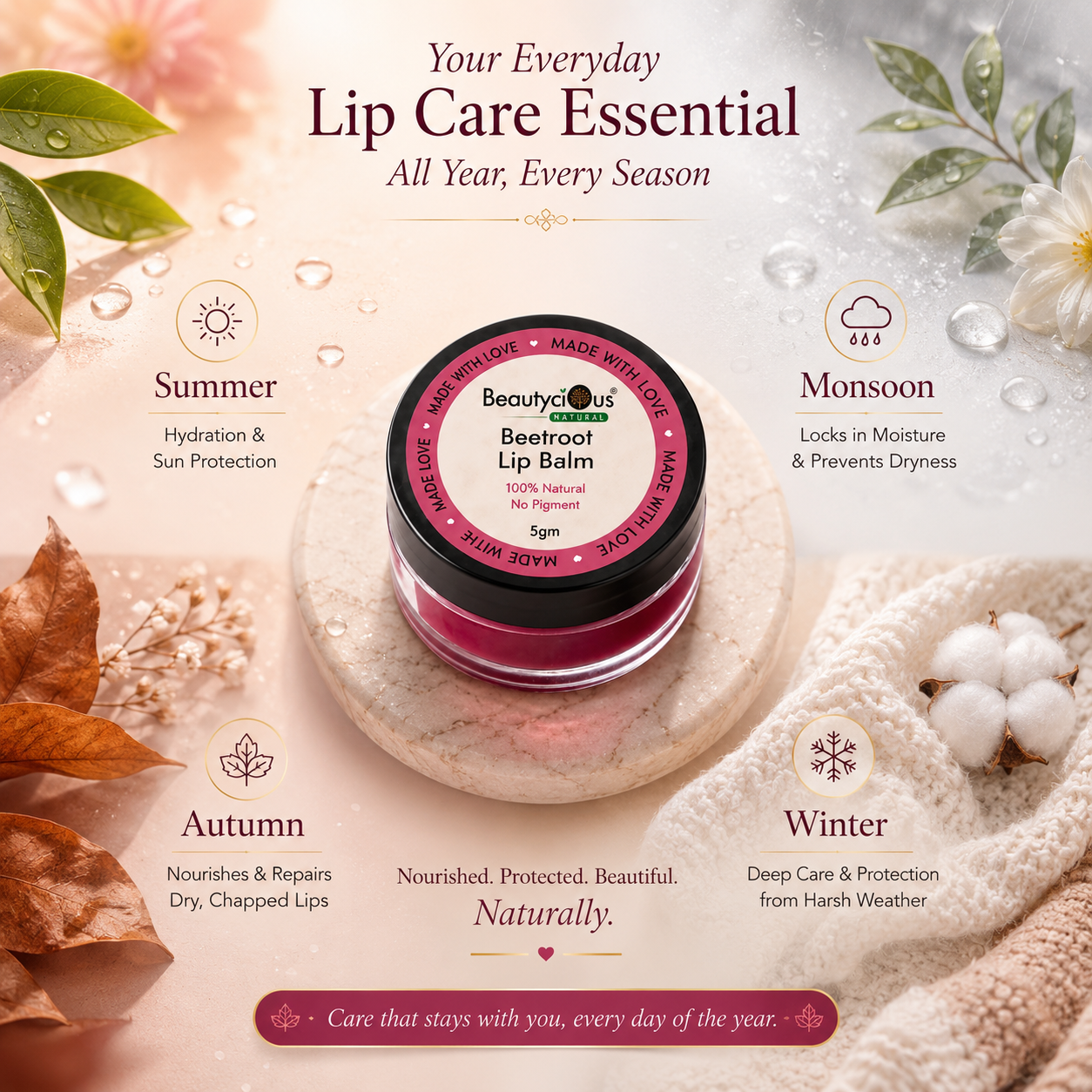 Beetroot Lip Balm