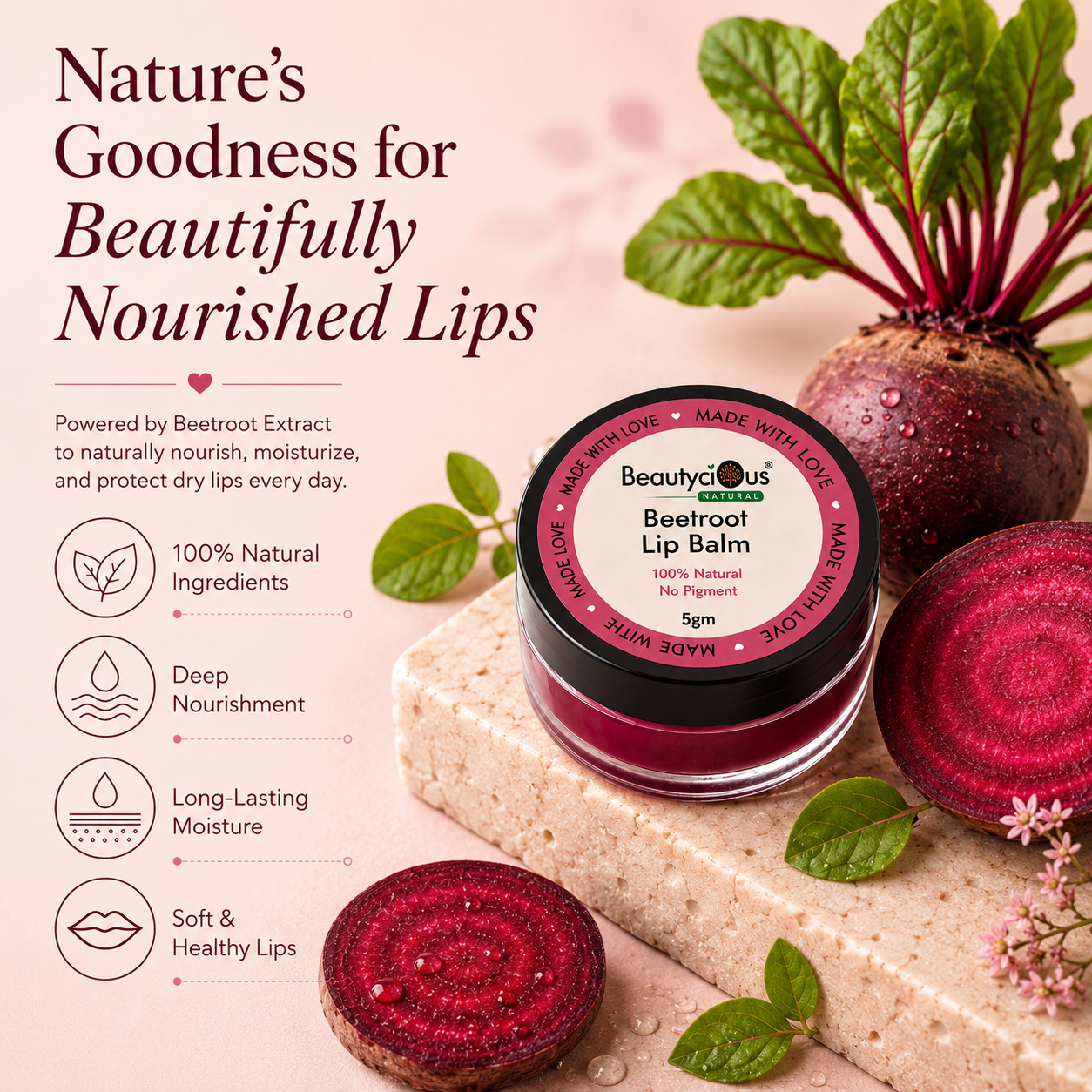Beetroot Lip Balm