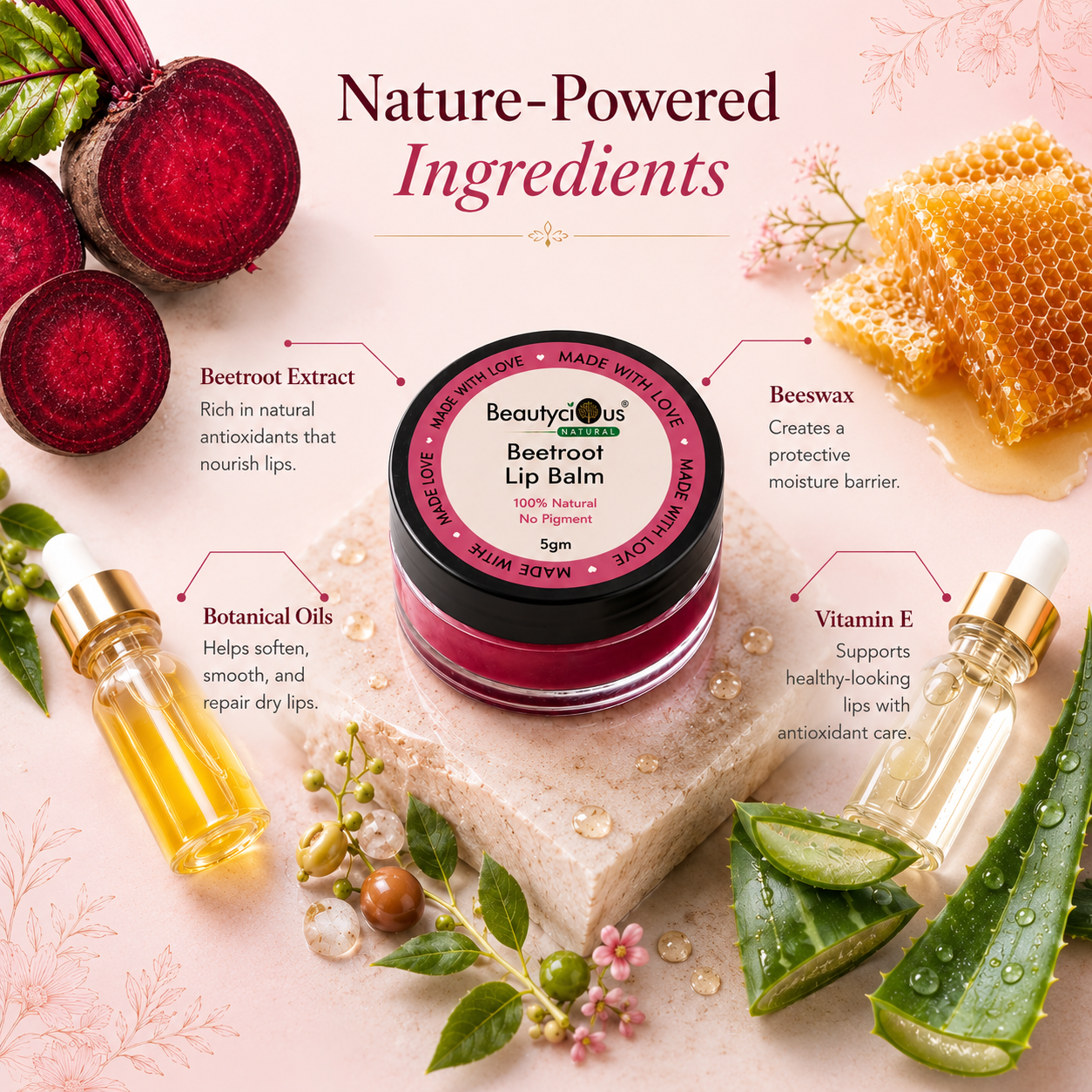 Beetroot Lip Balm