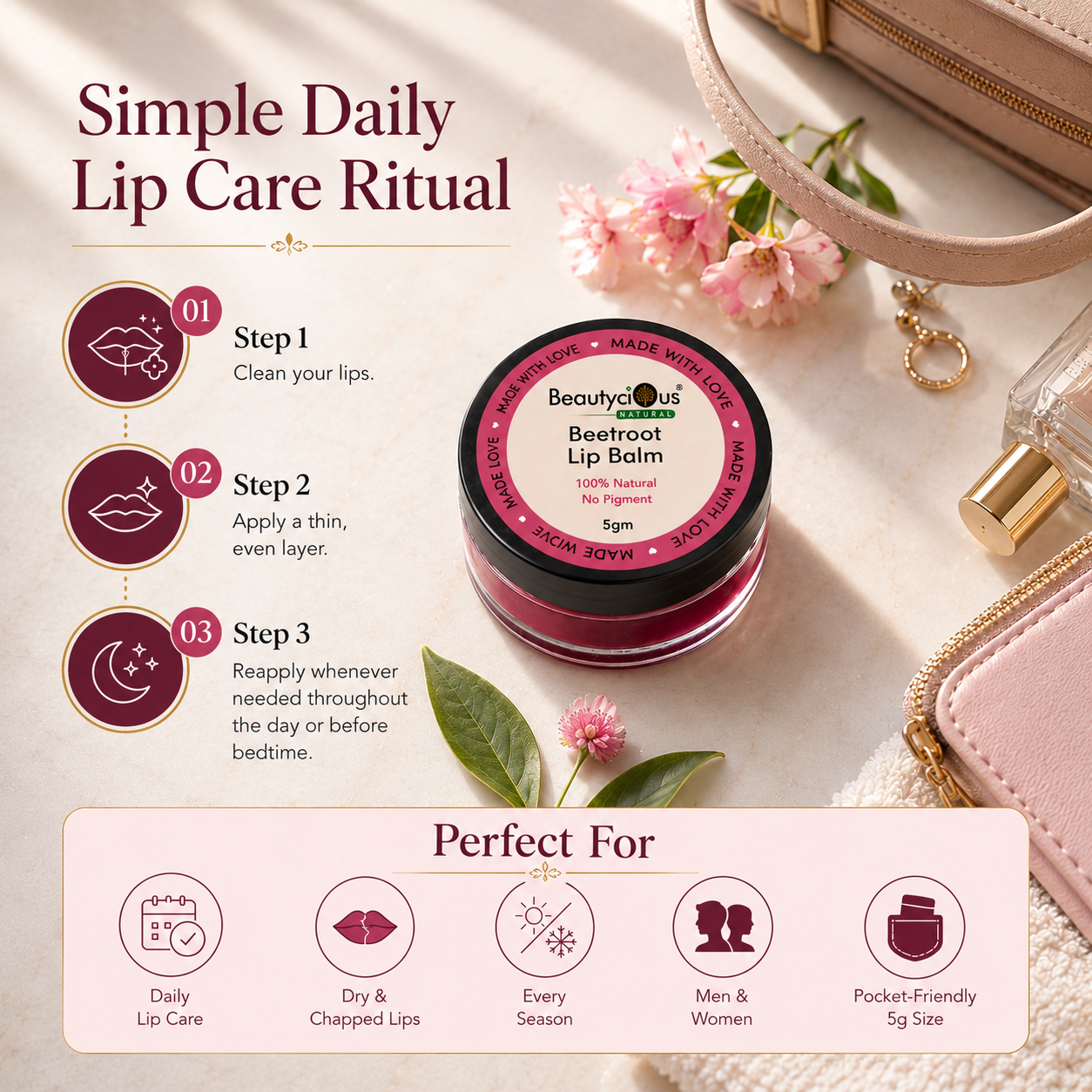 Beetroot Lip Balm